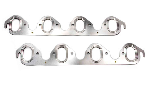 Exhaust Header / Manifold Gasket - 1.250 x 2.080 in Oval Port - Multi-Layer Steel - Big Block Ford - Pair