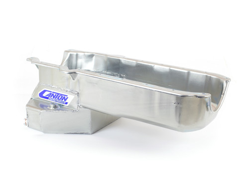 Engine Oil Pan - Street / Strip / Road Race - Rear Sump - 6 qt - 7.5 in Deep - Steel - Cadmium - Small Block Chevy - 1-Piece Seal - GM F-Body 1982-92 - Each Engine Oil Pan - Street / Strip / Road Race - Rear Sump - 6 qt - 7.5 in Deep - Steel - Cadmium - Small Block Chevy - 1-Piece Seal - GM F-Body 1982-92 - Each