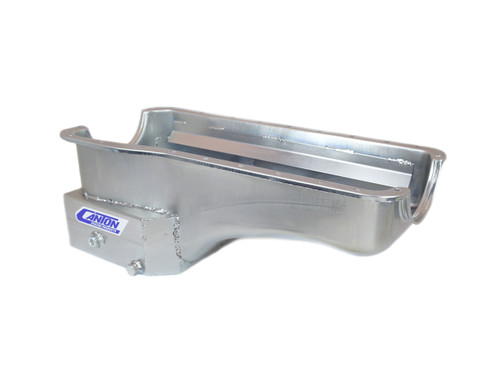 Engine Oil Pan - Street / Strip / Road Race - Front Sump - 7 qt - 8.5 in Deep - Steel - Cadmium - Big Block Ford - Each