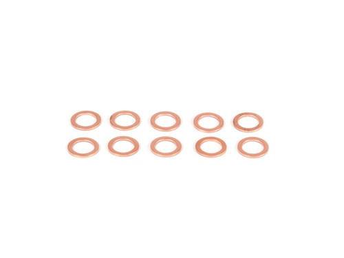 Crush Washer - 1/2 in ID - Copper - Natural - Set of 10
