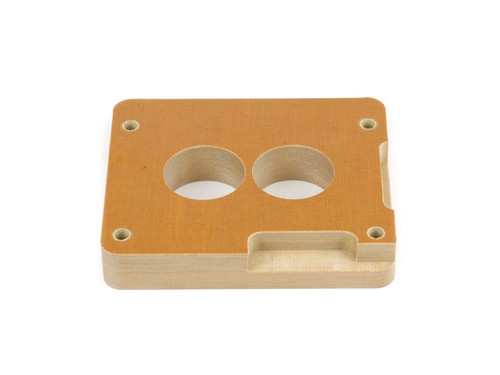 Carburetor Spacer - 1 in Thick - 2 Hole - Holley 2-Barrel - Phenolic - Natural - Each