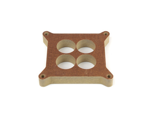 Carburetor Spacer - 1 in Thick - 4 Hole - Square Bore - 1.725 in Bore Diameter - Phenolic - Each