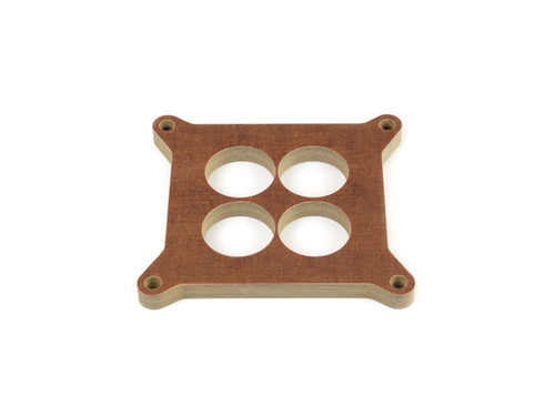 Carburetor Spacer - 0.5 in Thick - 4 Hole - Square Bore - Phenolic - Natural - Each