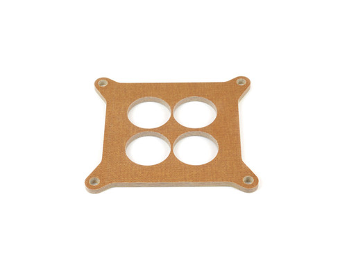 Carburetor Spacer - 0.25 in Thick - 4 Hole - Square Bore - Phenolic - Natural - Each