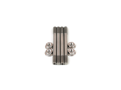 Carburetor Stud - 5/16-18 in Thread - 3.75 in Long - Hex Nuts - Stainless - Natural - Set of 4