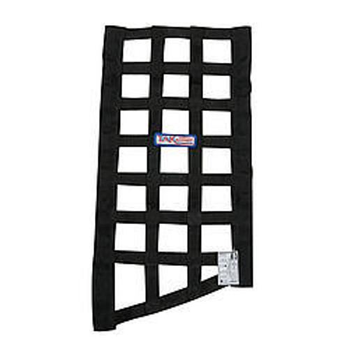 Window Net - Funny Car Window - SFI 27.1 - 1 in Webbing - 10.75 x 22 x 19 in Trapezoid - Black - Each