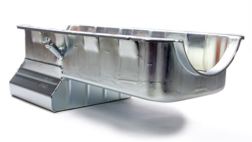 Engine Oil Pan - Street / Strip - Rear Sump - 8 qt - 8 in Deep - Steel - Zinc Plated - 2-Piece Seal - Big Block Chevy - Each