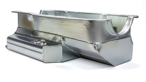 Engine Oil Pan - Competition - Rear Sump - Baffled - 10.5 qt - 7 in Deep - Steel - Zinc Plated - Small Block Ford - Each Engine Oil Pan - Competition - Rear Sump - Baffled - 10.5 qt - 7 in Deep - Steel - Zinc Plated - Small Block Ford - Each