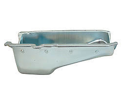 Engine Oil Pan - Street / Road Race - Rear Sump - 5 qt - 7.5 in Deep - Steel - Zinc Plated - 1-Piece Seal - Small Block Chevy - Each