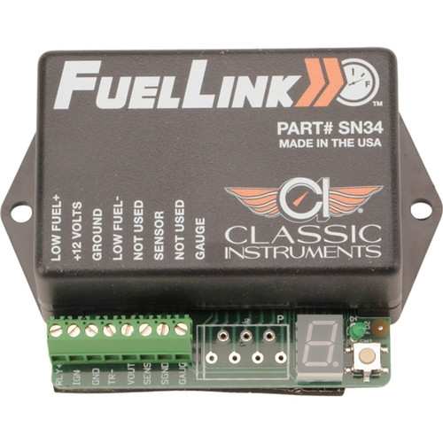 Fuel Level Interface - Fuellink - 0-350 Ohms - LED Calibration Readout - Low Fuel Light Trigger - Each