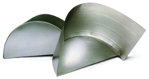 Wheel Tubs - 36 in Diameter x 18 in High x 23.25 in Wide - 24 Gauge - Steel - Pair Wheel Tubs - 36 in Diameter x 18 in High x 23.25 in Wide - 24 Gauge - Steel - Pair