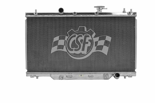 Radiator - 28.25 in W x 13.75 in H x 2.188 in D - Top Center Inlet - Passenger Side Outlet - Aluminum - Polished - Acura RSX 2002-06 - Each