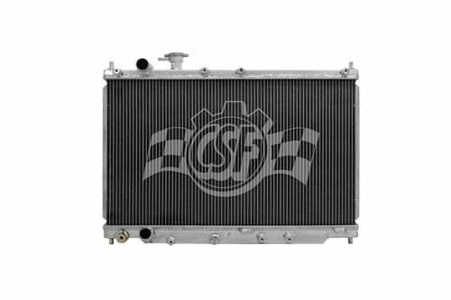 Radiator - 26.438 in W x 2.75 in D - Single Pass - Driver Side Inlet - Driver Side Outlet - Aluminum - Polished - Honda S2000 2000-10 - Each Radiator - 26.438 in W x 2.75 in D - Single Pass - Driver Side Inlet - Driver Side Outlet - Aluminum - Polished - Honda S2000 2000-10 - Each