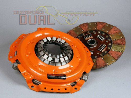Clutch Kit - Dual Friction - Single Disc - 10.4 in Diameter - 1-1/8 in x 10 Spline - Sprung Hub - Organic / Carbon - AMC / Mopar / Jeep - Kit
