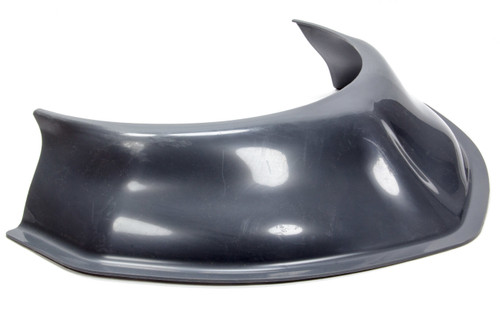 Hood Scoop - 3.5 in Tall - 20 in Wide - Tapered Front - Plastic - Gray - Each