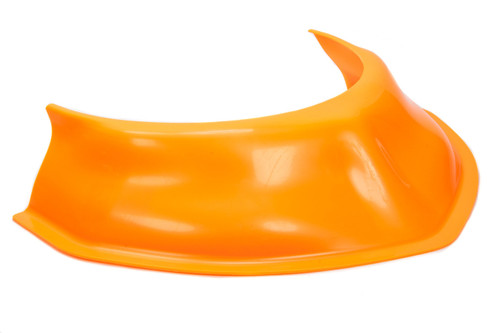 Hood Scoop - 3.5 in Tall - 20 in Wide - Tapered Front - Plastic - Fluorescent Orange - Each