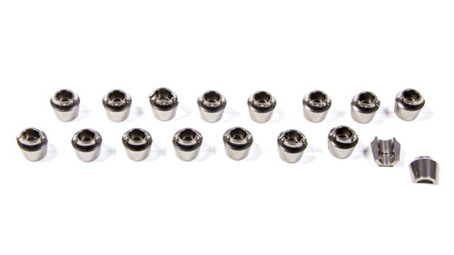 Valve Lock - Shoulder Lock - Super 7 Degree - 5/16 in Valve Stem - Standard Height - Machined - Titanium - Natural - Set of 16