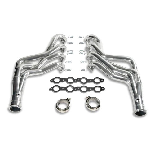 Headers - Full Length - 1.875 in Primary - 3 in Collector - Gaskets / Hardware Included - Steel - Silver Ceramic - GM LS-Series - GM A-Body 1964-67 - Pair Headers - Full Length - 1.875 in Primary - 3 in Collector - Gaskets / Hardware Included - Steel - Silver Ceramic - GM LS-Series - GM A-Body 1964-67 - Pair