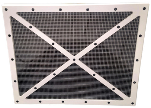 Radiator Screen - Shaker - 24 x 19 in - Plastic - White - Natural - Dirt Late Model - Each