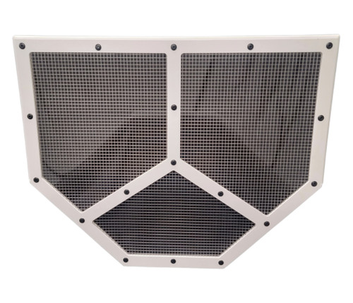 Radiator Screen - Shaker - 24 x 19 in - Plastic - White - Natural - Modified - Each
