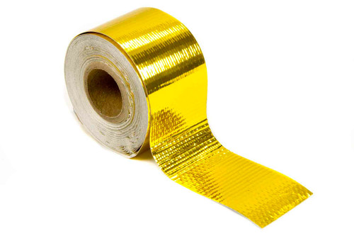 Heat Barrier Tape - Reflect-A-Gold - 1.5 in Wide - 15 ft Roll - Self Adhesive Backing - Laminated Glass Cloth - Gold - Each