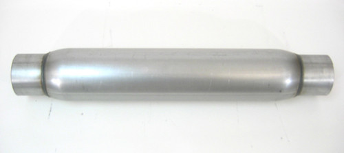 Muffler - Race Series Bullet - 3 in Center Inlet - 3 in Center Outlet - 16 x 4 in Round Body - 23.5 in Long - Steel - Aluminized - Universal - Each