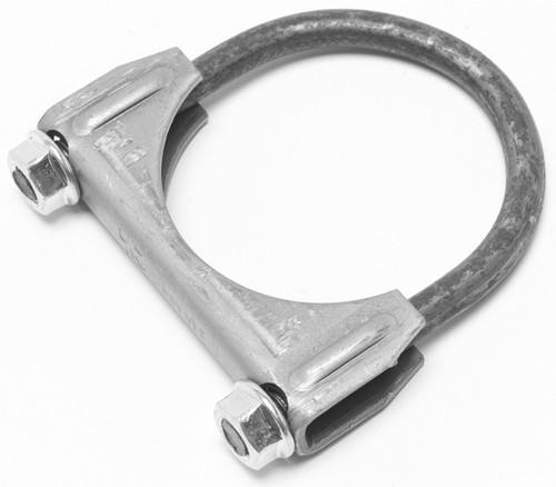 Exhaust Clamp - U-Clamp - 2.5 in Diameter - Steel - Natural - Each