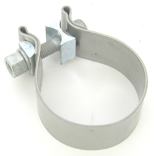 Exhaust Clamp - Accuseal - Band Clamp - 2.5 in Diameter - 1 in Wide Band - Stainless - Natural - Each