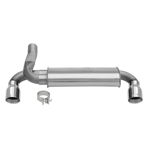 Exhaust System - Super Turbo - Axle-Back - 2.5 in Diameter - Stainless - Dual Chrome Tips - 4-Door - Jeep Wrangler JK 2007-18 - Kit Exhaust System - Super Turbo - Axle-Back - 2.5 in Diameter - Stainless - Dual Chrome Tips - 4-Door - Jeep Wrangler JK 2007-18 - Kit