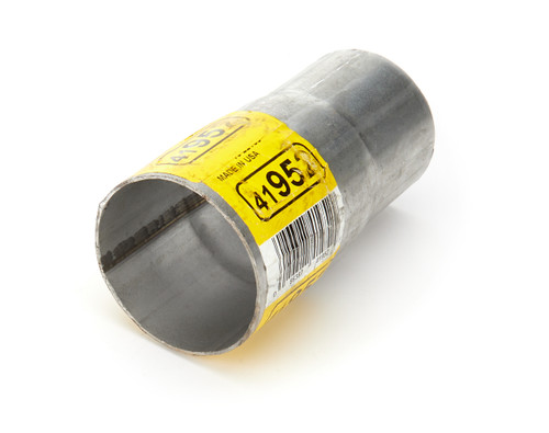Exhaust Pipe Reducer - 2.25 in ID to 2 in ID - 4.5 in Long - Steel - Aluminized - Each