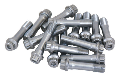 Connecting Rod Bolt Kit - 7/16 in Bolt - 1.8 in Long - 12 Point Head - ARP2000 - Chromoly - Natural - Set of 16