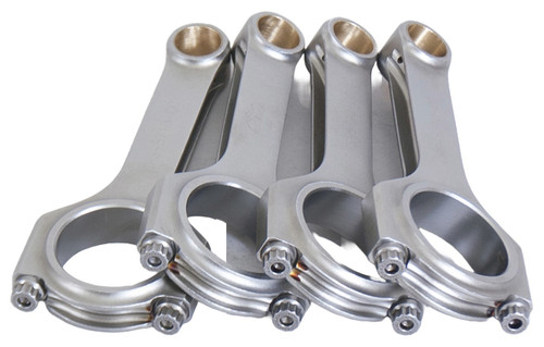 Connecting Rod - H Beam - 5.428 in Long - Bushed - 3/8 in Cap Screws - ARP2000 Bolt - Forged - Steel - Toyota 4-Cylinder - Set of 4