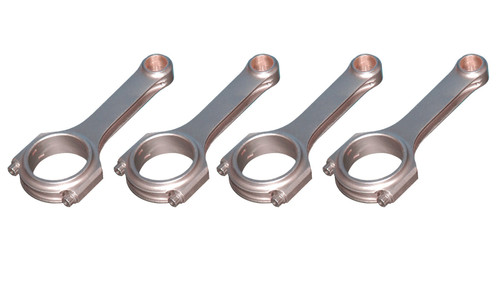 Connecting Rod - H Beam - 5.590 in Long - Bushed - 3/8 in Cap Screws - ARP2000 Bolt - Forged - Steel - GM 2.2 L - Set of 4