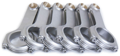 Connecting Rod - H Beam - 5.700 in Long - Bushed - 3/8 in Cap Screws - ARP2000 Bolt - Forged - Steel - Chevy V6 - Set of 6 Connecting Rod - H Beam - 5.700 in Long - Bushed - 3/8 in Cap Screws - ARP2000 Bolt - Forged - Steel - Chevy V6 - Set of 6
