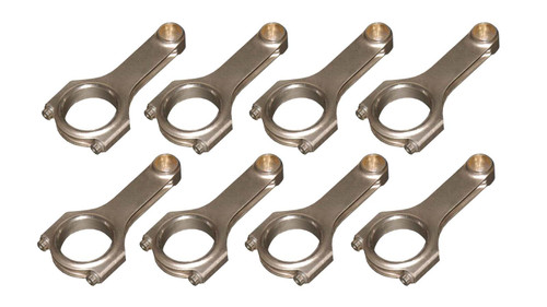 Connecting Rod - H Beam - 5.700 in Long - Bushed - 7/16 in Cap Screws - ARP2000 Bolt - Forged - Steel - Small Block Chevy - Set of 8 Connecting Rod - H Beam - 5.700 in Long - Bushed - 7/16 in Cap Screws - ARP2000 Bolt - Forged - Steel - Small Block Chevy - Set of 8