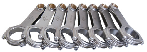 Connecting Rod - H Beam - 6.135 in Long - Bushed - 7/16 in Cap Screws - 8740 Bolt - Forged - Steel - Big Block Chevy - Set of 8