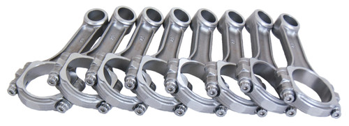 Connecting Rod - SIR - I Beam - 5.090 in Long - Press Fit - 3/8 in Cap Screws - 8740 Bolt - Forged - Steel - Small Block Ford - Set of 8