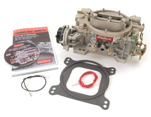 Carburetor - Marine Series - 4-Barrel - 600 CFM - Square Bore - Electric Choke - Mechanical Secondary - Single Inlet - Aluminum - Gold Chromate - Each