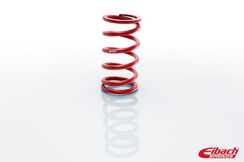 Coil Spring - Conventional - 5 in OD - 9.5 in Length - 300 lb/in Spring Rate - Front - Steel - Red Powder Coat - Each