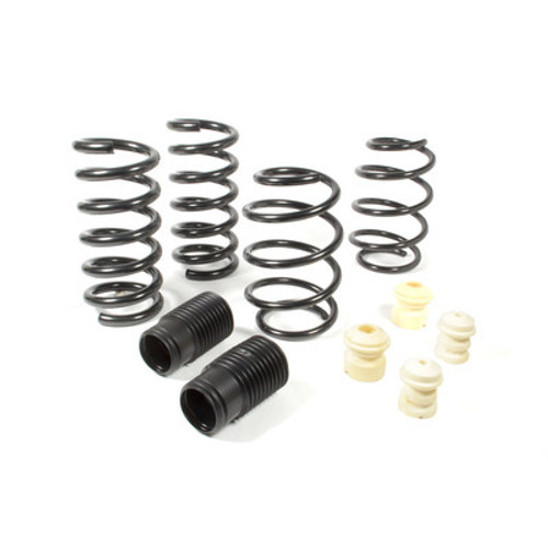 Suspension Spring Kit - Pro-Kit - Lowering - Front / Rear - Steel - Bump Stops - Black Powder Coat - GT - Ford Mustang 2015-21 - Kit