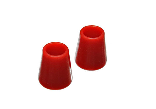Bump Stop - Hyper-Flex - Cone - Bolt-On - Rear - Polyurethane - Red - Honda Prelude 1992-98 - Pair