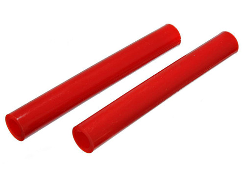 Coil Spring Isolator - Hyper-Flex - 0.75 in ID - 1.156 in OD - 10 in Length - Polyurethane - Red - Universal - Pair