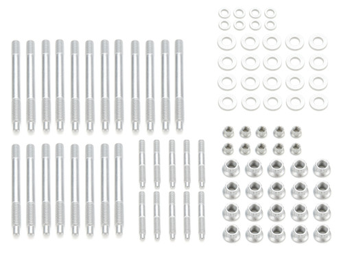 Cylinder Head Stud Kit - 12 Point Nuts - Steel - Zinc Oxide - GM LS-Series 2004-07 - Kit