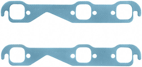 Exhaust Header / Manifold Gasket - 1.500 in Square Port - Steel Core Laminate - GM V6 - Pair