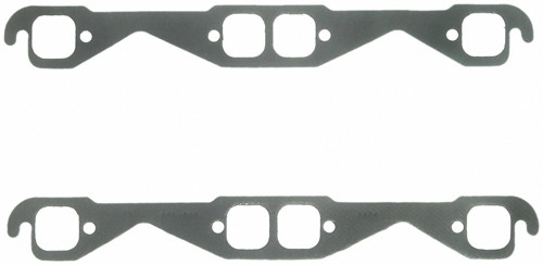 Exhaust Header / Manifold Gasket - 1.500 in Square Port - Steel Core Laminate - Small Block Chevy - Pair