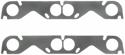 Exhaust Header / Manifold Gasket - 1.810 in Round Port - Steel Core Laminate - Small Block Chevy - Pair