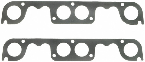 Exhaust Header / Manifold Gasket - 1.810 in Round Port - Steel Core Laminate - Brodix Spread Port - Steel Core Laminate - Small Block Chevy - Pair