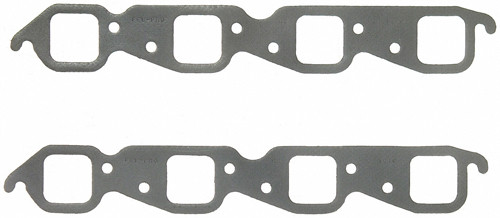 Exhaust Header / Manifold Gasket - 1.880 in Square Port - Steel Core Laminate - Big Block Chevy - Pair