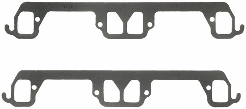 Exhaust Header / Manifold Gasket - 1.250 x 1.750 in Rectangular Port - Steel Core Laminate - Small Block Mopar - Pair