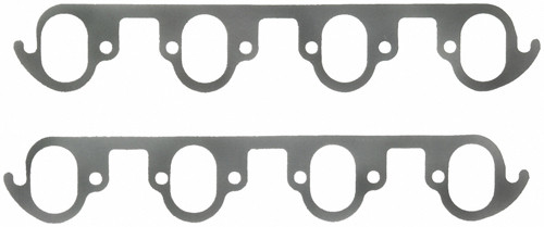 Exhaust Header / Manifold Gasket - 1.550 x 2.350 in Oval Port - Steel Core Laminate - Big Block Ford - Pair